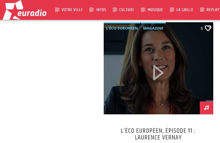 Interview Laurence Vernay sur Euradio