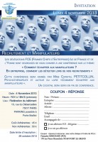 FCE Evènement FCE Ile-de-France : "Manipulateurs et Recrutement"
