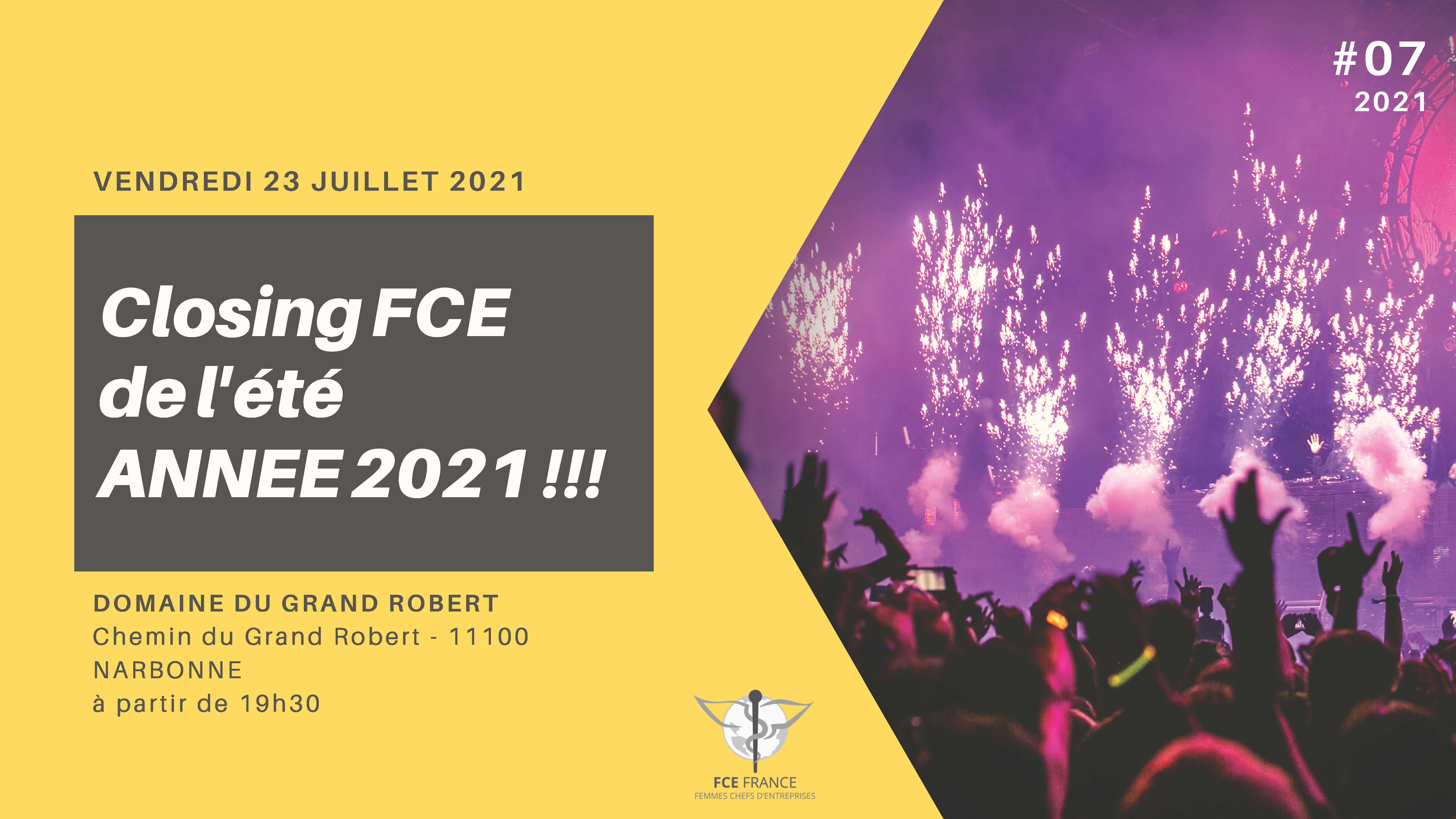 FCE CLOSING DE L'ETE FCE AUDE 2021